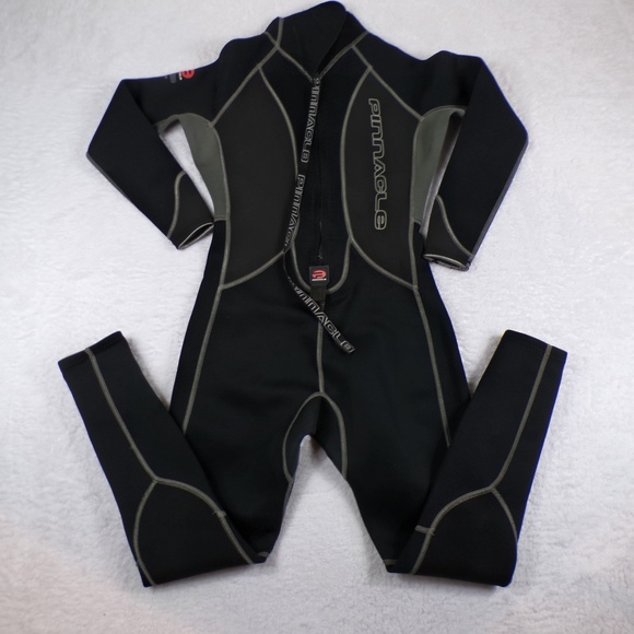 3mm Men's Size ML Pinnacle VENTURE Back Zip Wetsuit D0291-1B Black - Picture 7 of 12